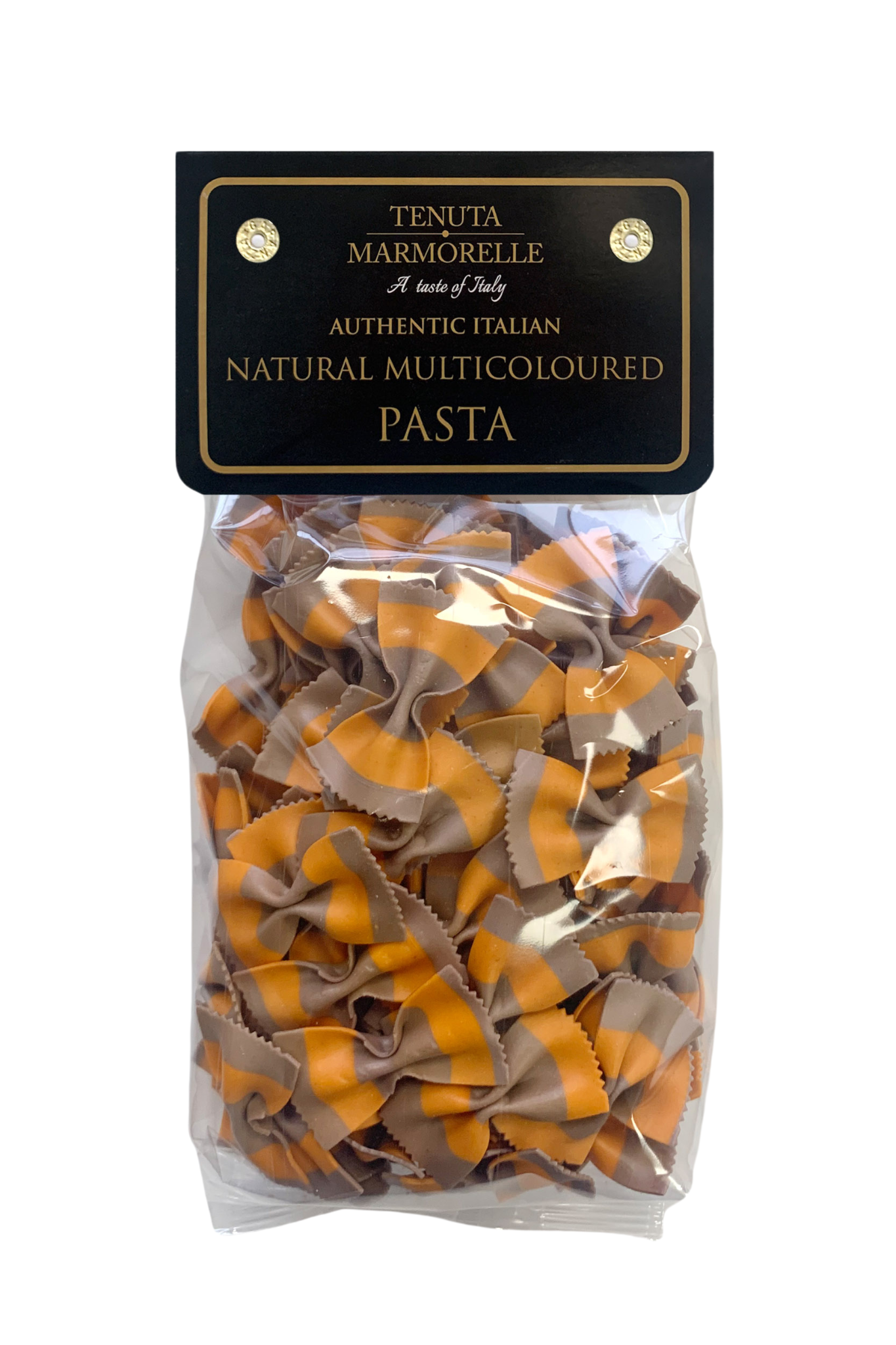 Natural Black Carrot & Pumpkin Pasta Bows 250g
