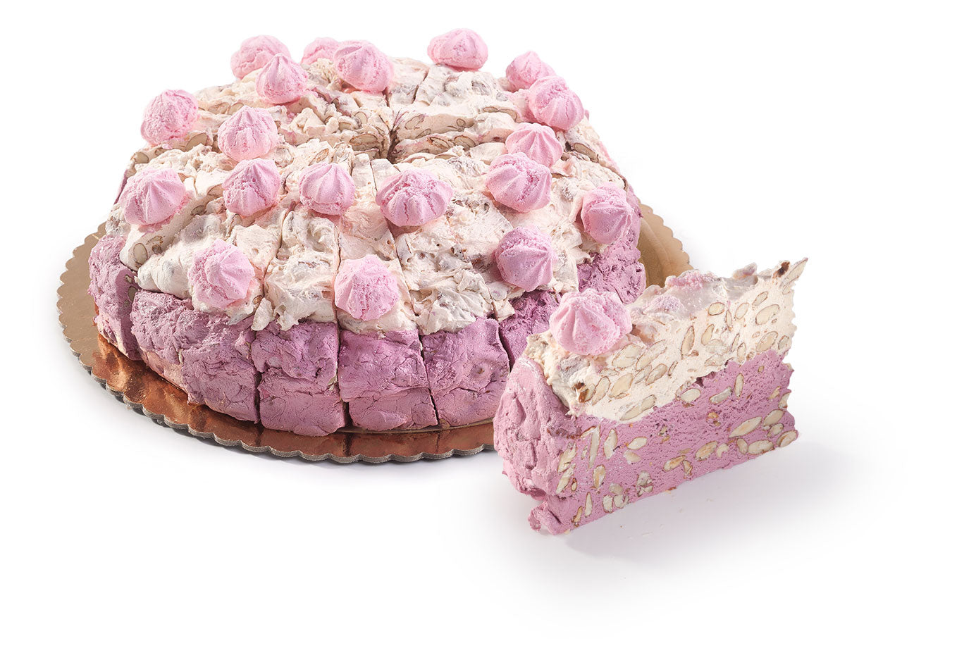 Strawberry and Meringue Soft Nougat Cake Slice 170g