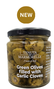 Green Olives Filled with Garlic Cloves 180g