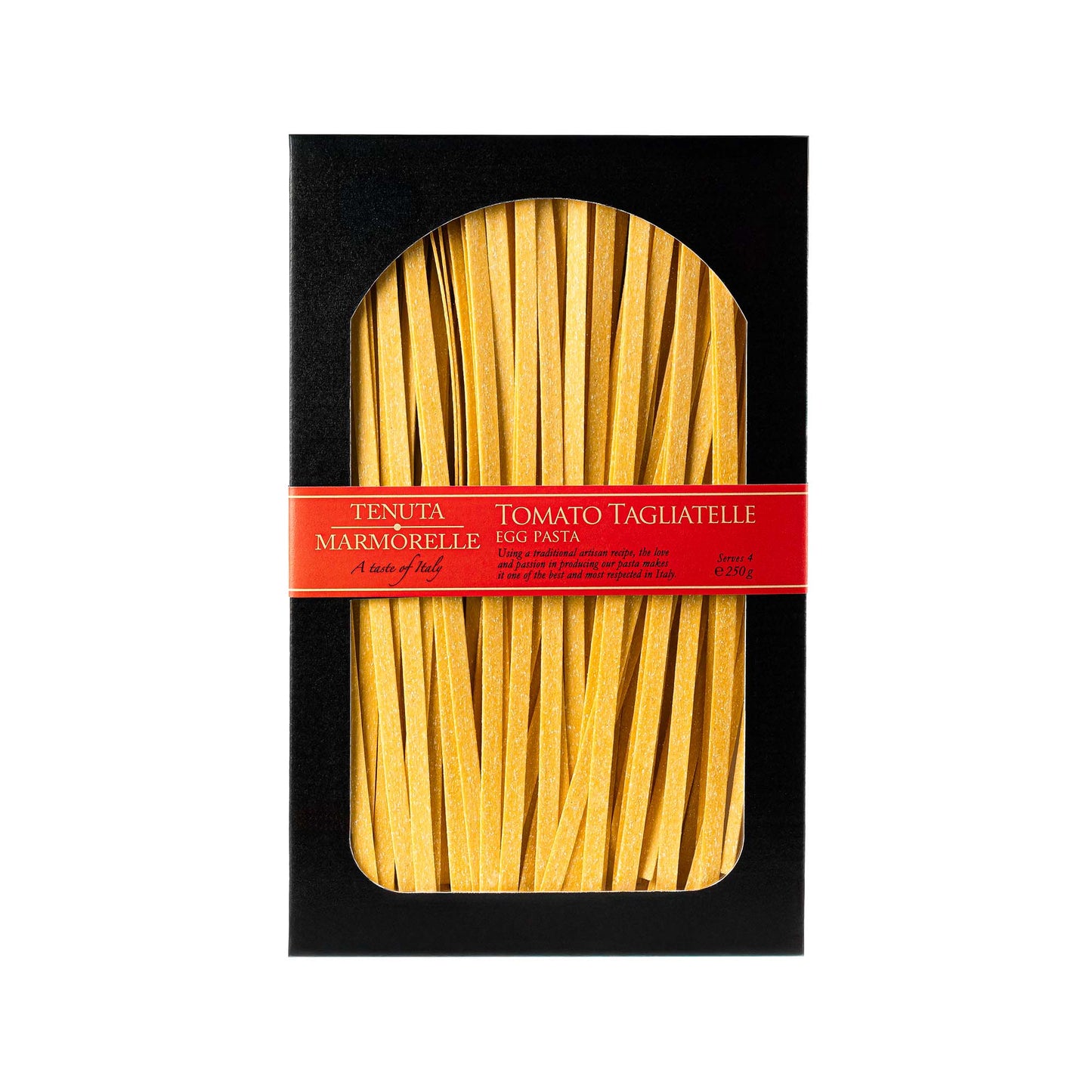 Tomato Tagliatelle Slow Dried Bronze Drawn Egg Pasta 250g