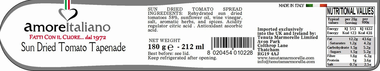 Sun Dried Tomato Paste 212ml