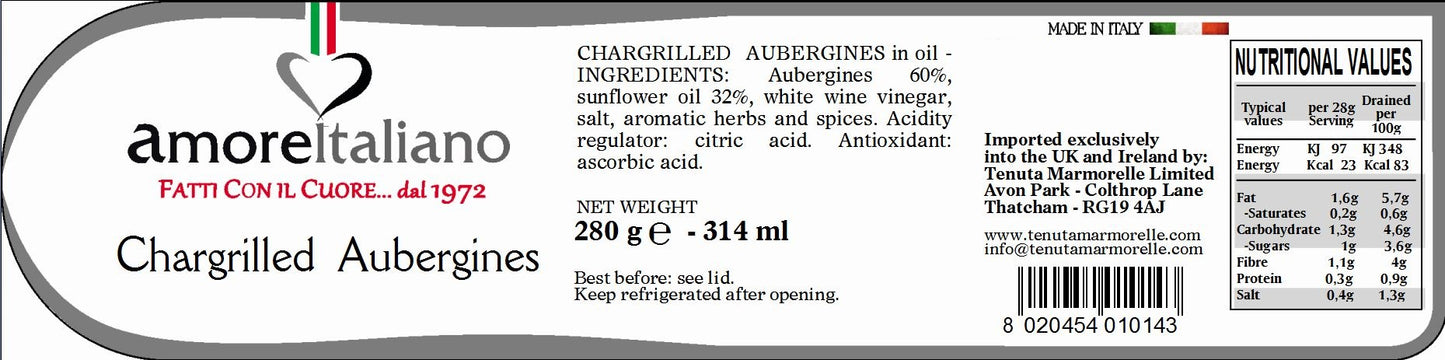 Chargrilled Aubergines 314ml