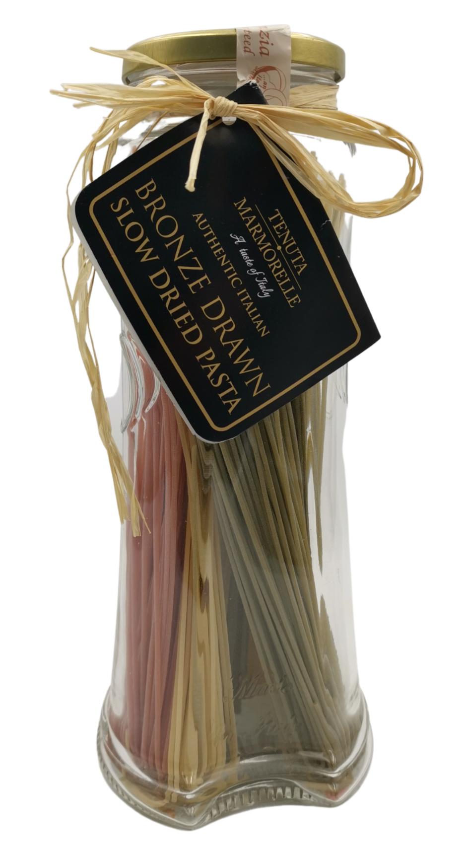 Fortuna Jar with Tenuta Marmorelle 3 Coloured Spaghetti 500g