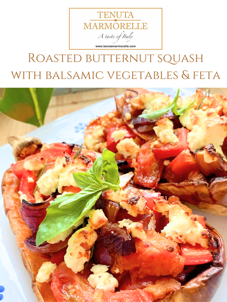 Roasted Butternut Squash with Balsamic Vegetables & Feta Recipe