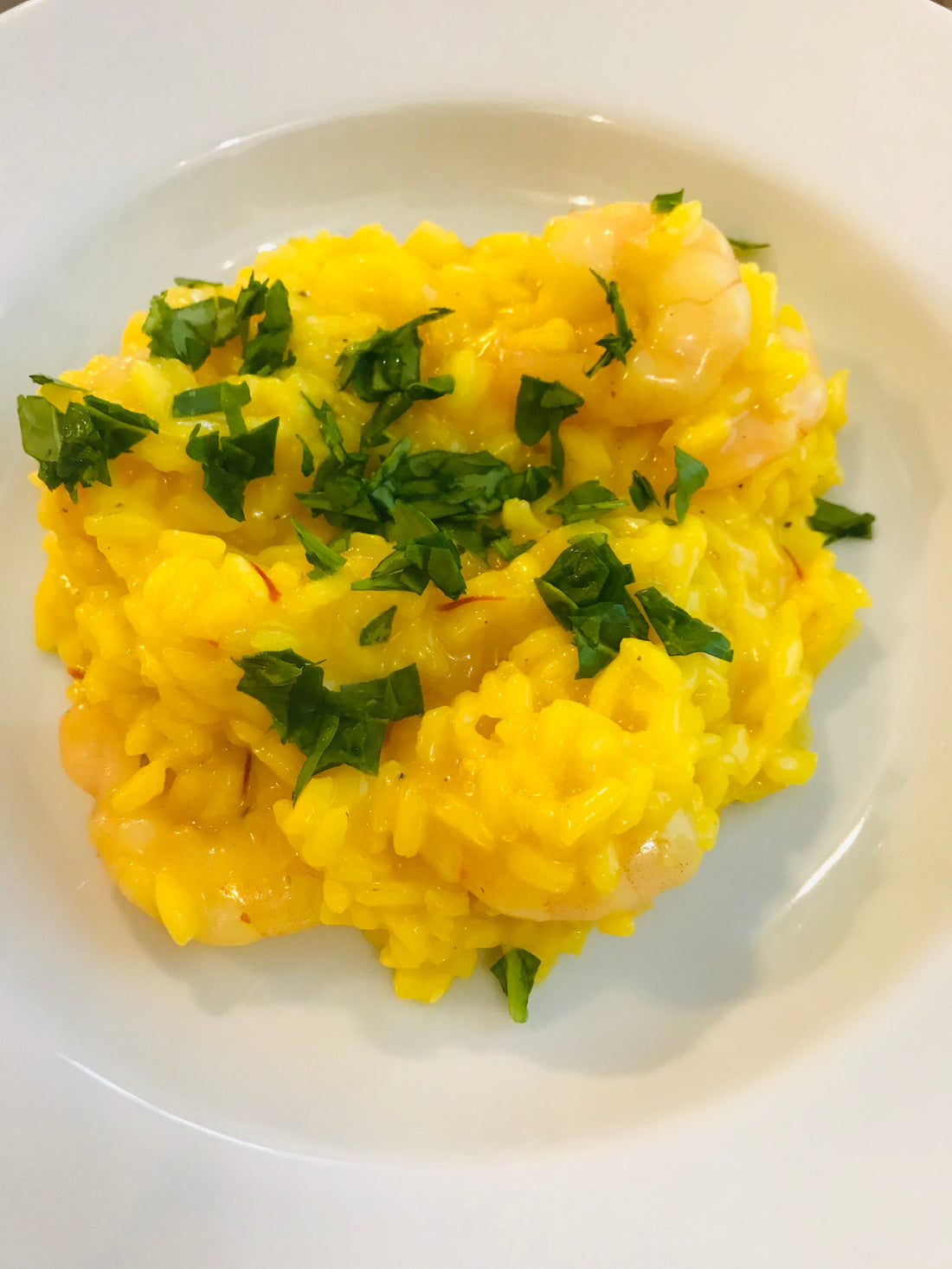 Saffron and Prawn Risotto
