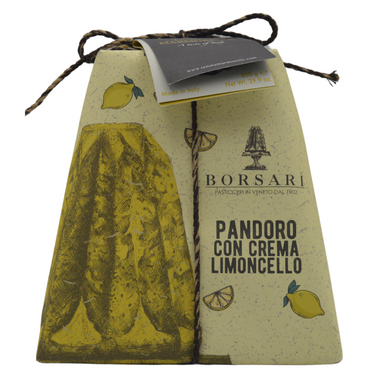 Hand wrapped Pandoro with Limoncello cream