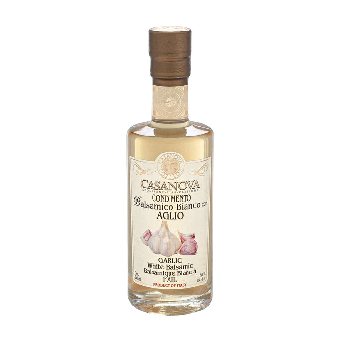 White Balsamic Vinegar 4 Year Old Infused with Garlic 250ml
