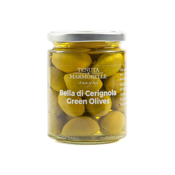 Bella Di Cerignola Green Olives with Pit in Brine 314ml