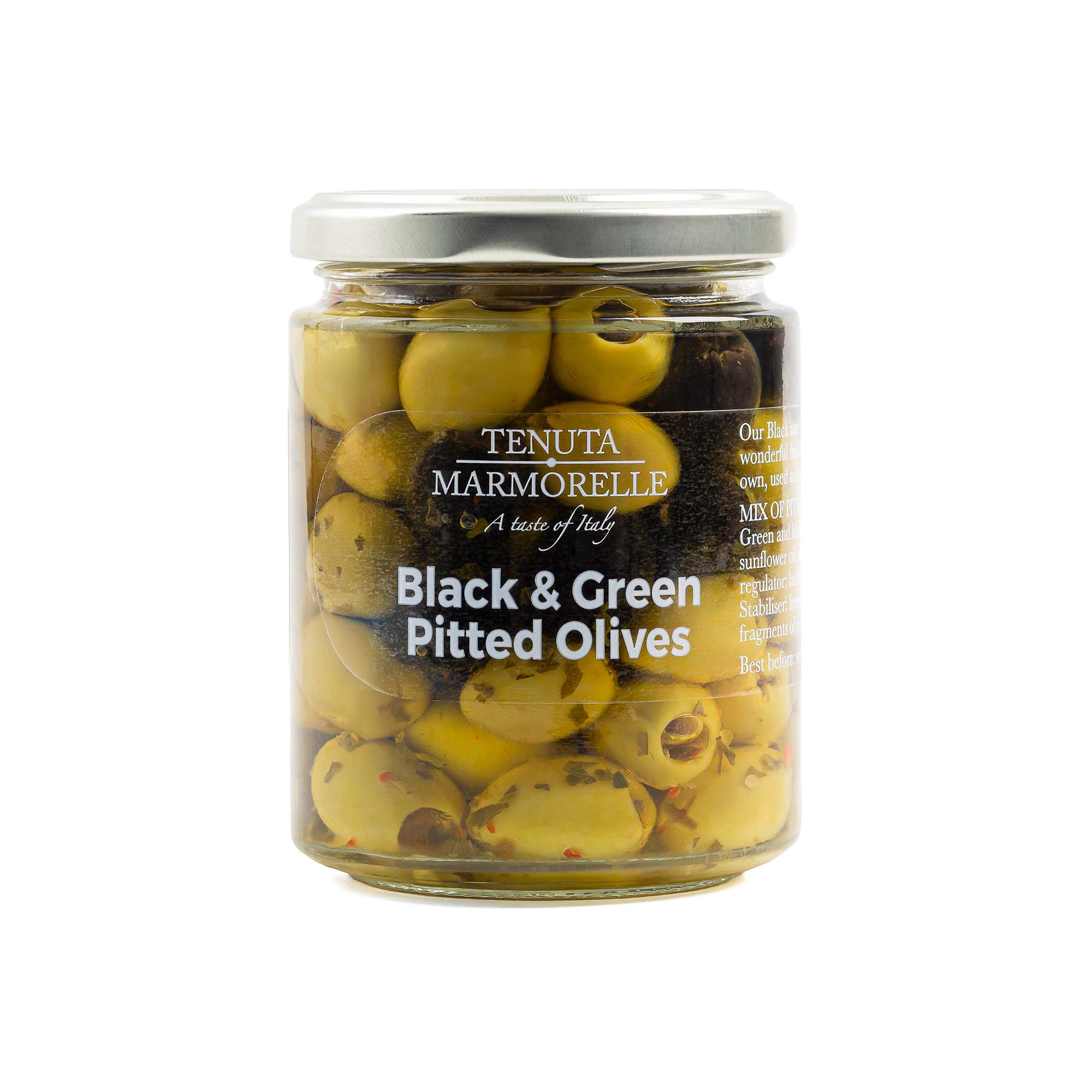 Black & Green Pitted Olives