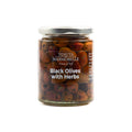 Pitted Leccino Black Olives with Herbs 314ml