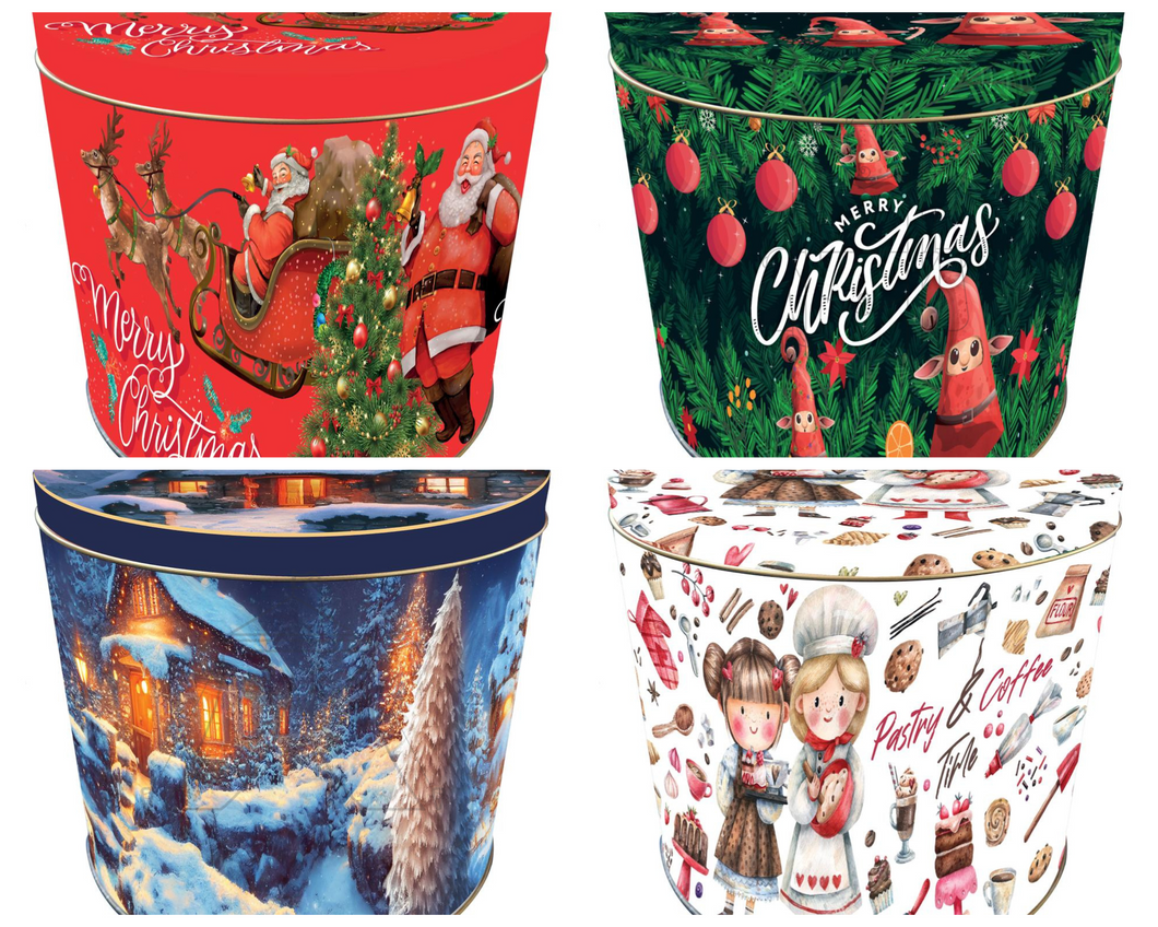 Panettone Tin with 1kg Classic Panettone