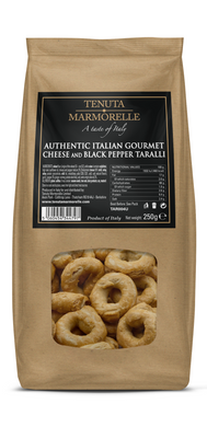 Authentic Italian Gourmet Cheese and Pepper Taralli 250g