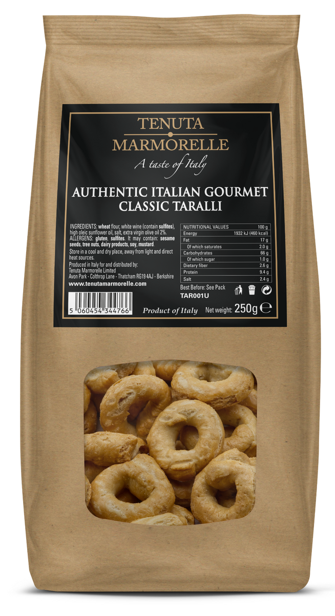 Authentic Italian Gourmet Classic Taralli 250g – Tenuta Marmorelle
