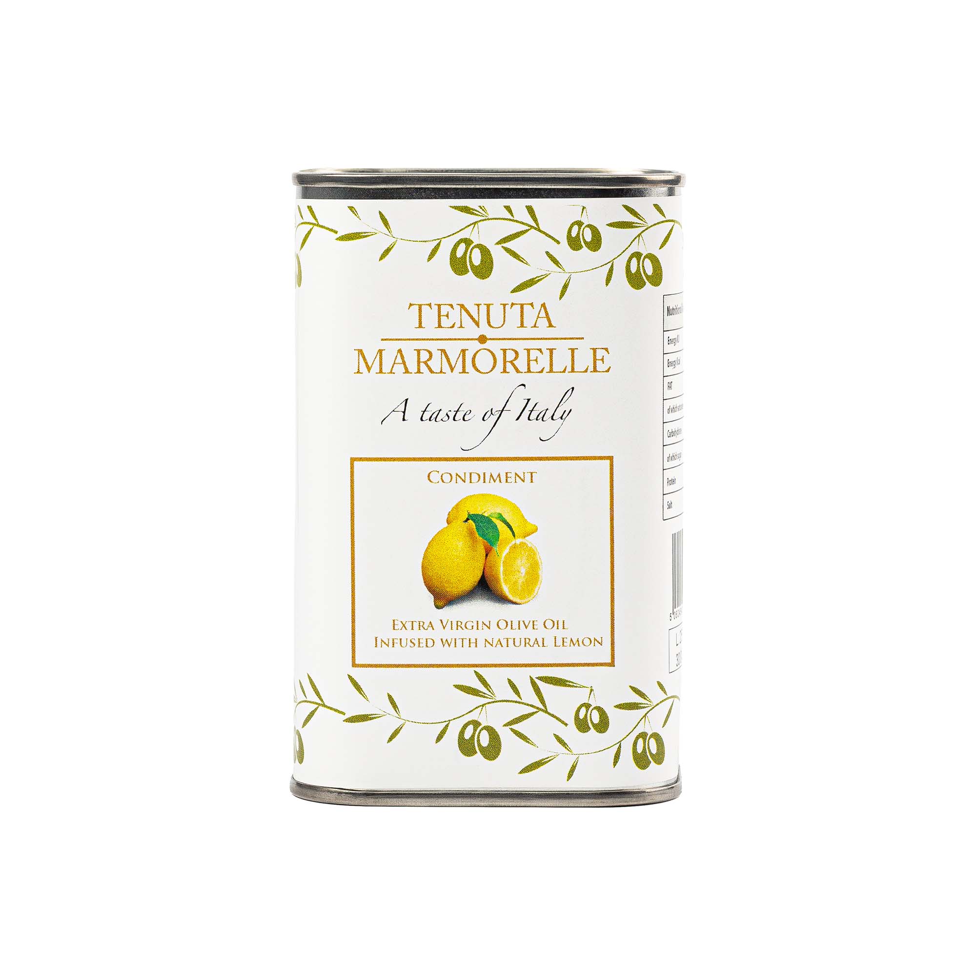 Extra Virgin Olive Oil Infused with Natural Lemon 250ml