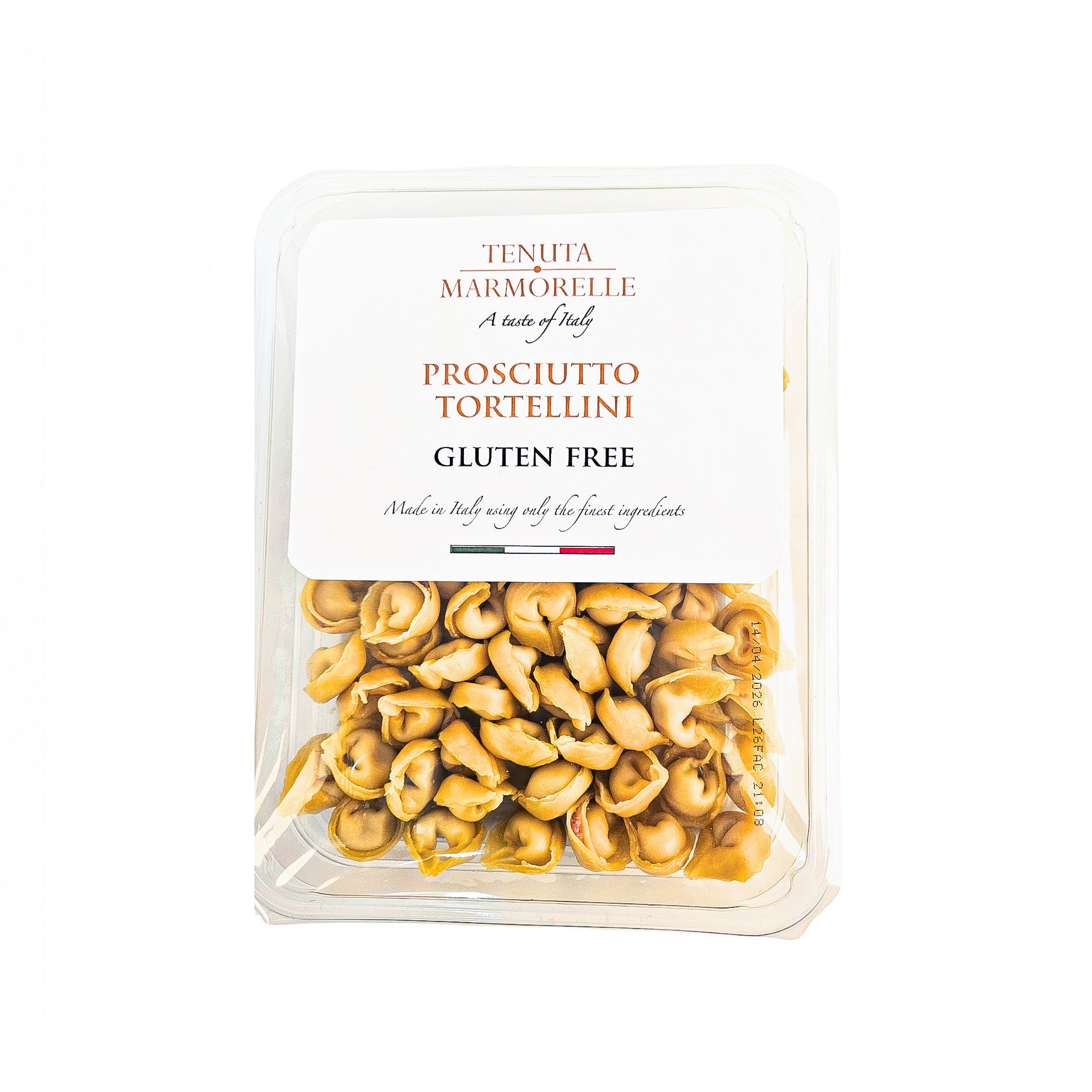 Gluten Free Fresh Filled Prosciutto Tortellini 250g