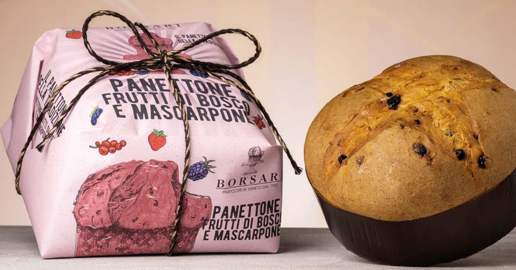 Fruits of the Forest and Mascarpone 1kg Hand Wrapped Panettone