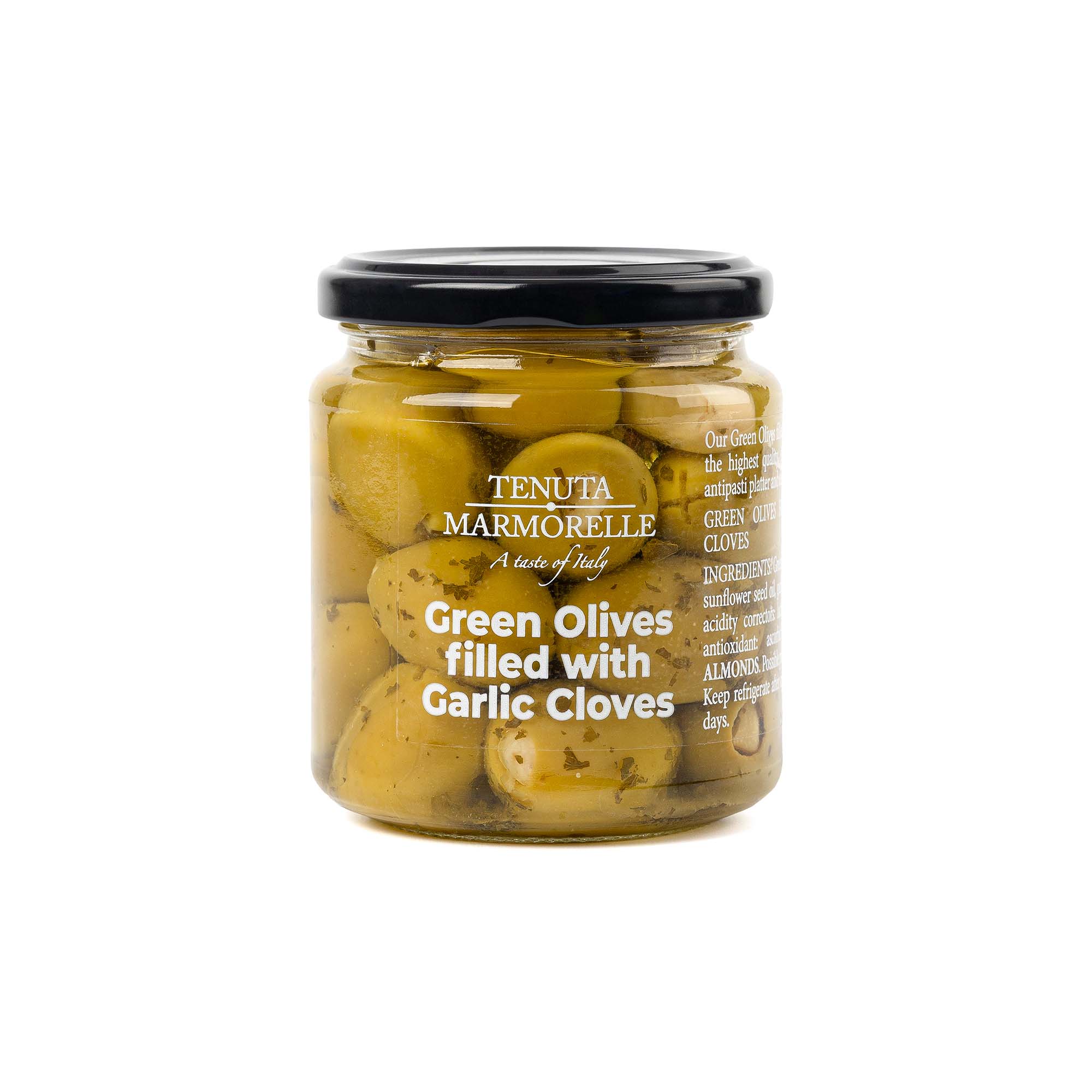 Green Olives Filled with Garlic Cloves 180g