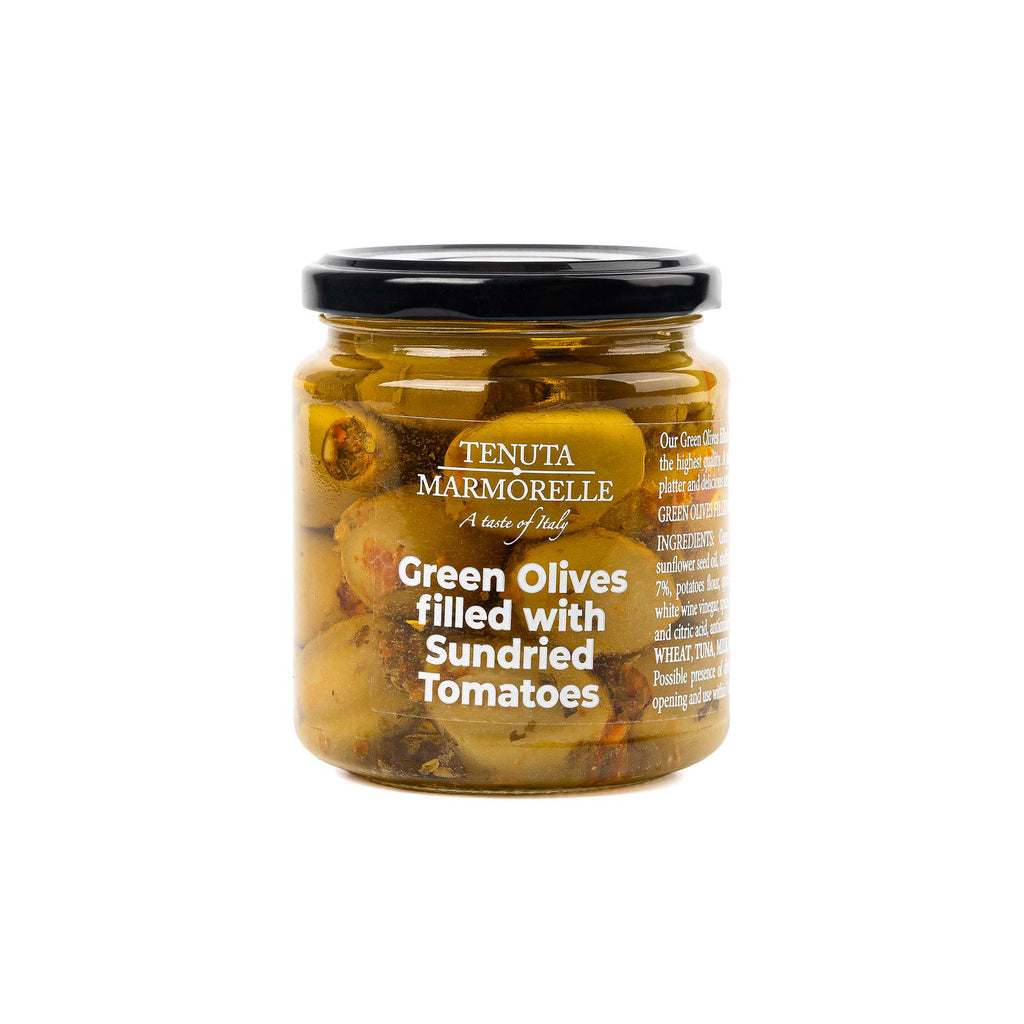 Green Olives Filled with Sundried Tomatoes 180g