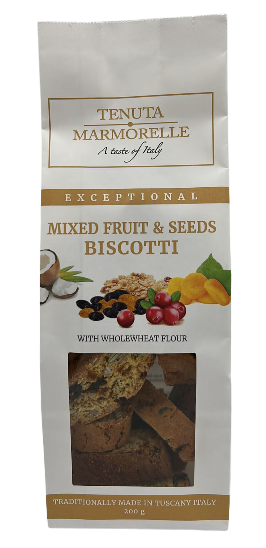 Mixed Fruit & Seeds  Italian Biscotti 200g