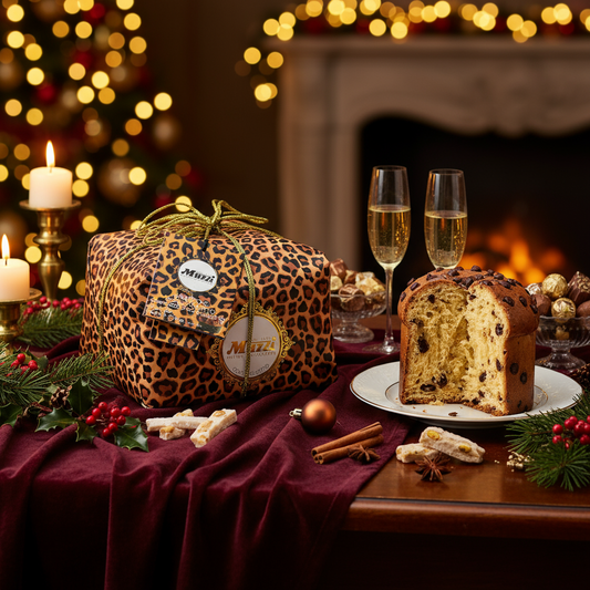 Muzzi Hand Wrapped Panettone with 70% dark chocolate 1kg
