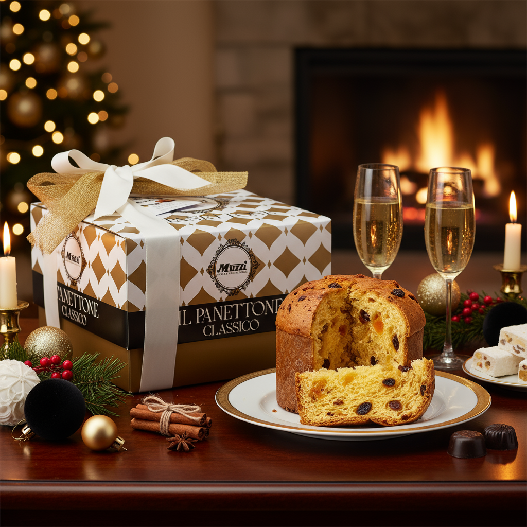 Muzzi boxed classic Panettone 1kg