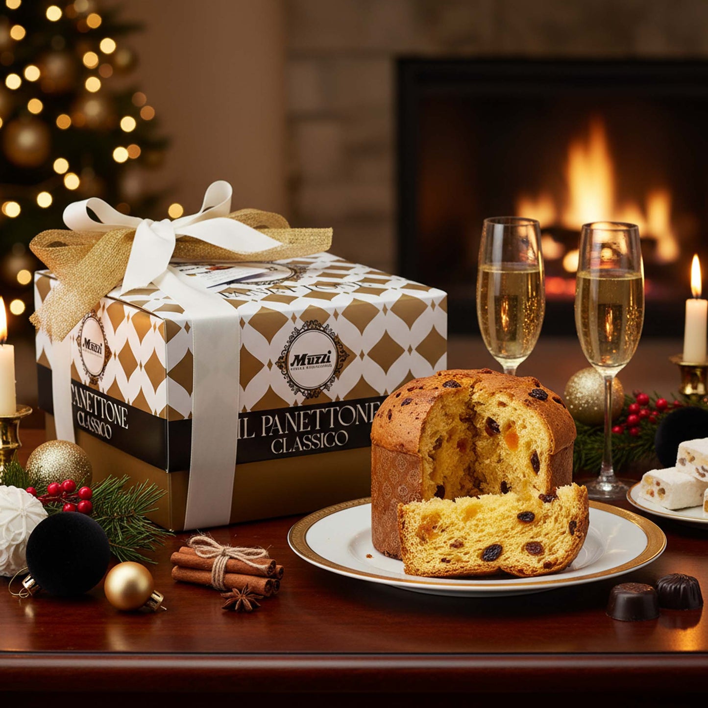 Muzzi boxed classic Panettone 1kg