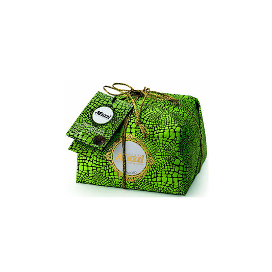Muzzi Hand Wrapped Panettone with Pistachio Cream 1kg