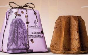 Tiramisu Cream with Coffee Flavoured Chocolate Chip Pandoro Cake 850g Hand wrapped