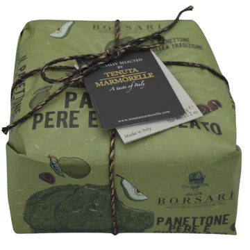 Hand Wrapped Panettone with Pears and Choc Chips 500g