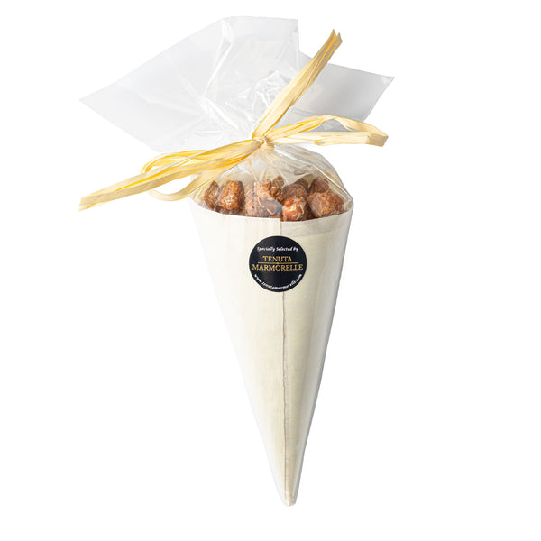 Caramelised Peanuts in a Fine Pinewood Cone 125g