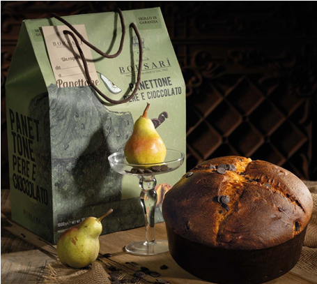 Borsari Pear and Chocolate 1kg Panettone in a Gift Bag