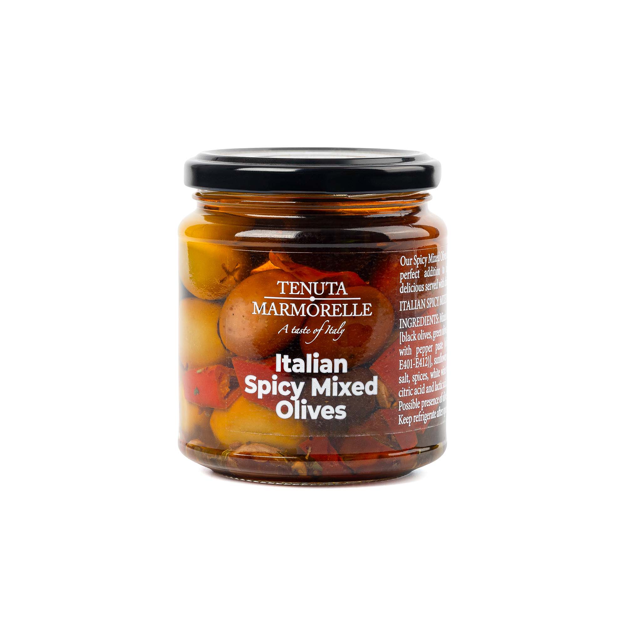 Italian Spicy Mixed Olives 180g