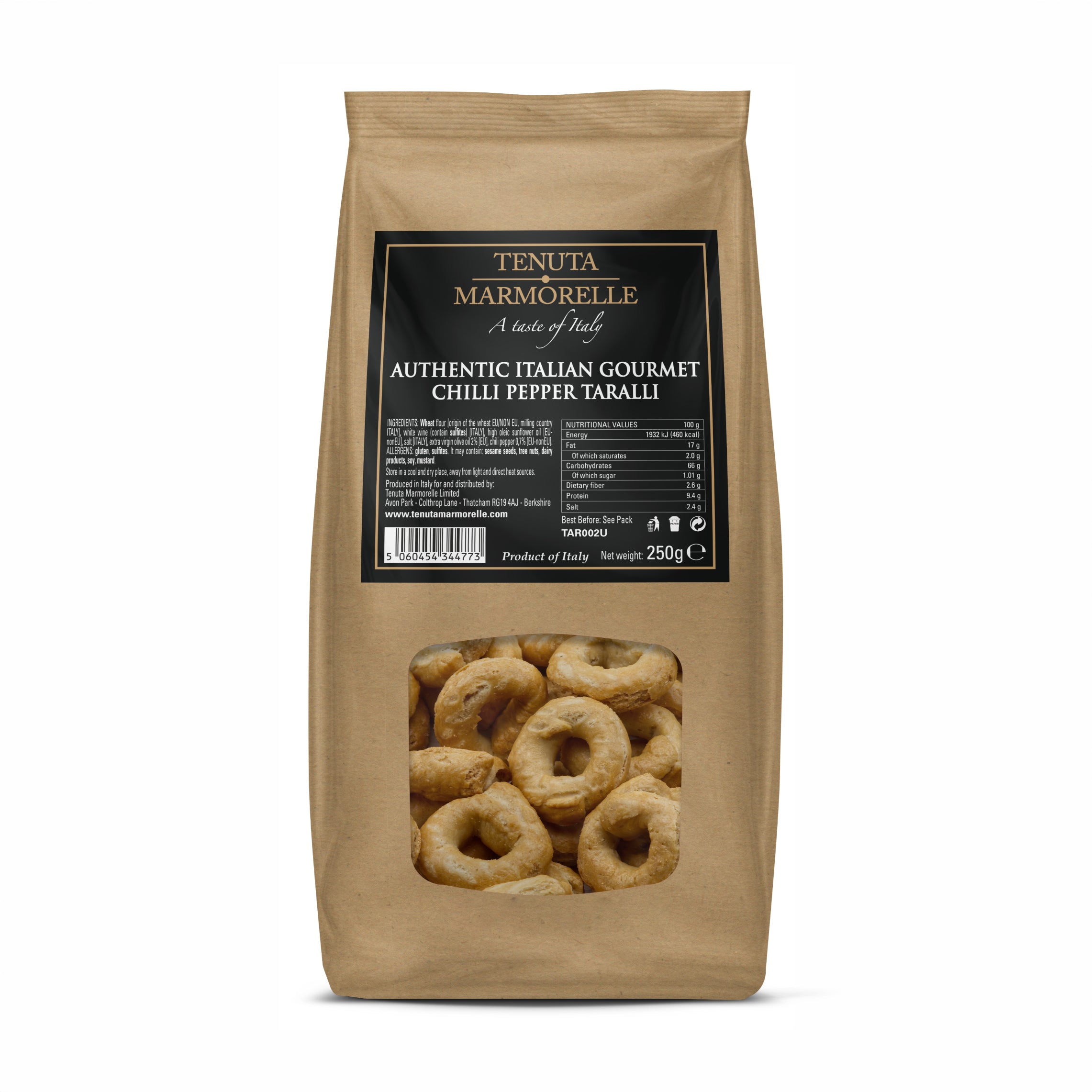 Authentic Italian Gourmet Chilli Pepper Taralli 250g