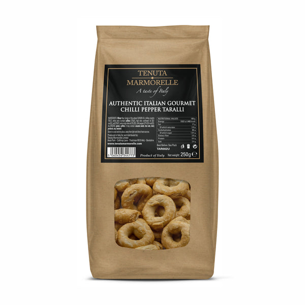 Authentic Italian Gourmet Chilli Pepper Taralli 250g
