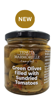 Green Olives Filled with Sundried Tomatoes 180g