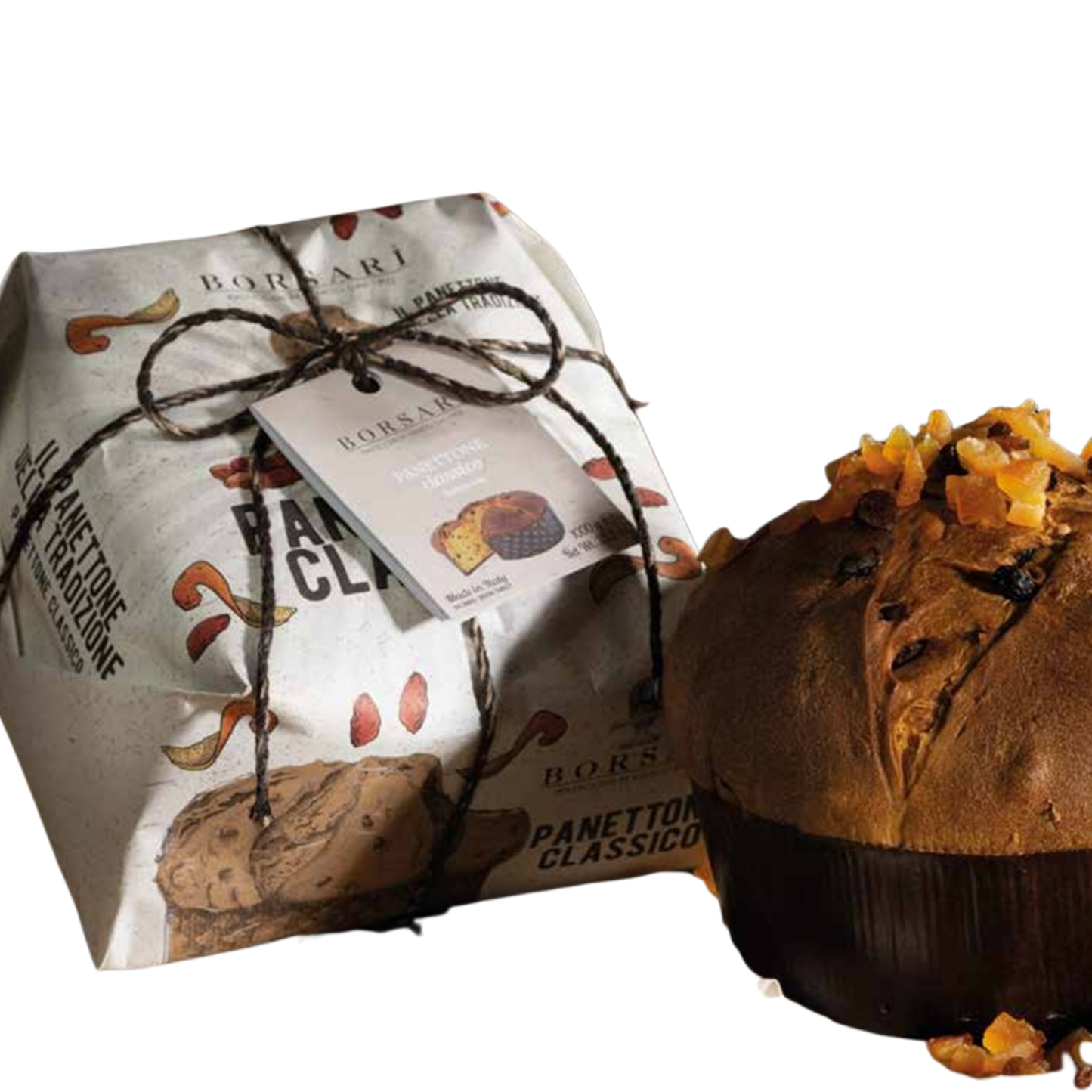 Borsari Hand Wrapped Classic Panettone 500g