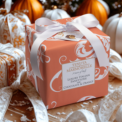 Tenuta Marmorelle Luxury Italian Panettone with Chocolate and Orange 500g