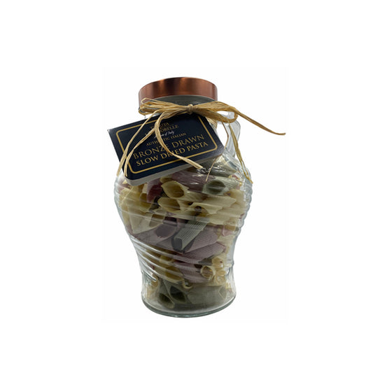 Anfora Jar with Tenuta Marmorelle 3 Coloured Pennone 1 kg pasta