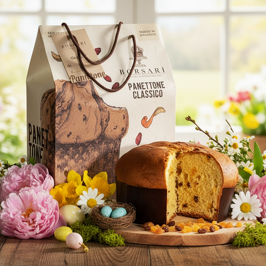 Classic 1kg Panettone with Raisins &  Candied Orange Peel in a Gift Bag