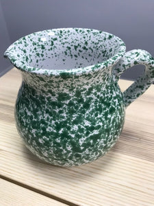 Ceramic Green Speckled Italian Traditional Jug 15cm - Tenuta Marmorelle