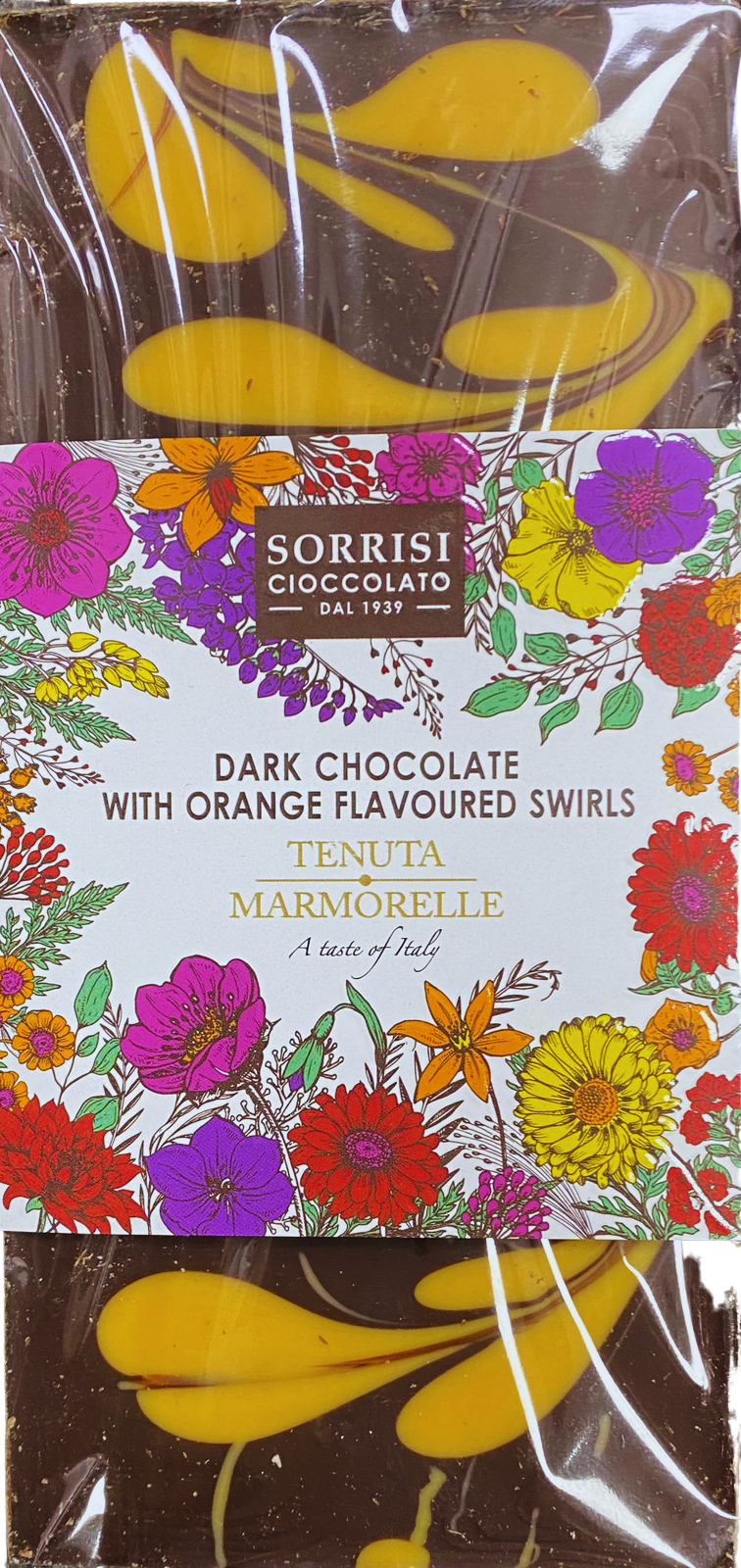 Dark Chocolate With Orange Swirls