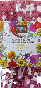 Dark Ruby Chocolate With Meringue and Raspberries