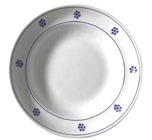 Ceramic Pasta Plate Bianca Stella 23cm (white)