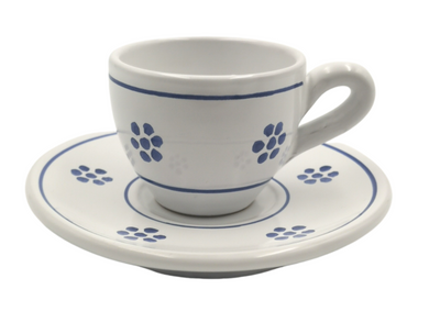 Bianca Stella Espresso Cup and Saucer