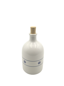 Ceramic Bianco Stella Olive Oil Bottle 500ml