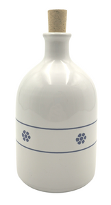 Ceramic Bianco Stella Olive Oil Bottle 500ml