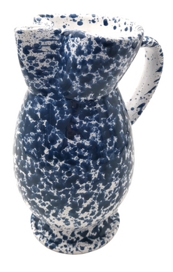 Blue Speckled Tall Shaped Jug 23cm