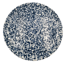 Load image into Gallery viewer, Blue Speckled Flat Plate 32cm in diameter