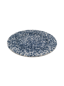 Blue Speckled Medium Flat Plate 29cm