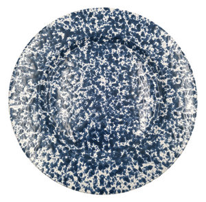 Blue Speckled Medium Flat Plate 29cm